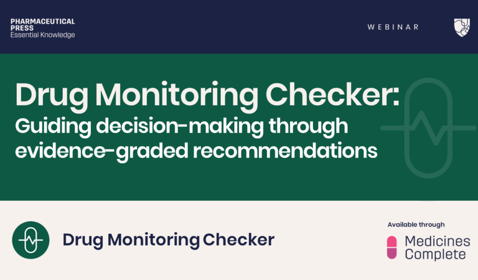 Drug Monitoring Checker webinar