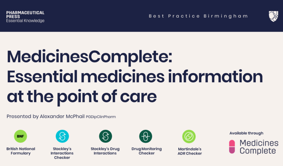 Best Practice Birmingham Pharmaceutical Press