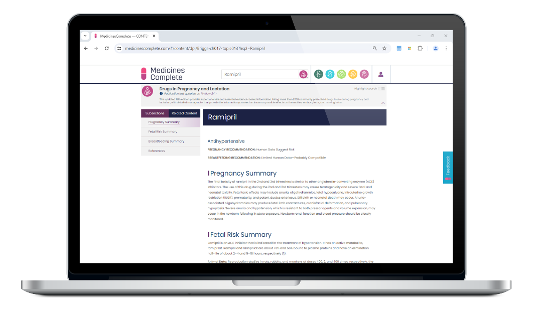 Drugs in Pregnancy laptop