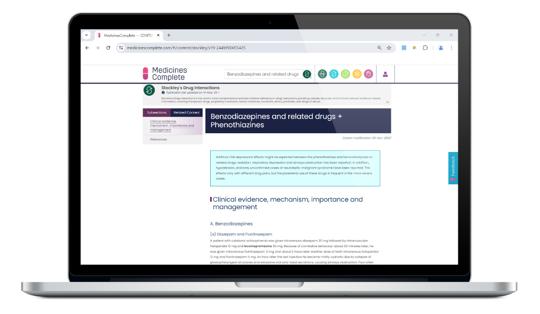 Stockleys drug interactions laptop