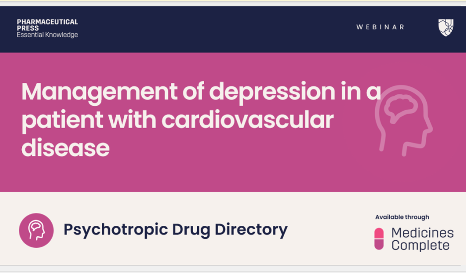 Psychotropic Drug Directory webinar cover