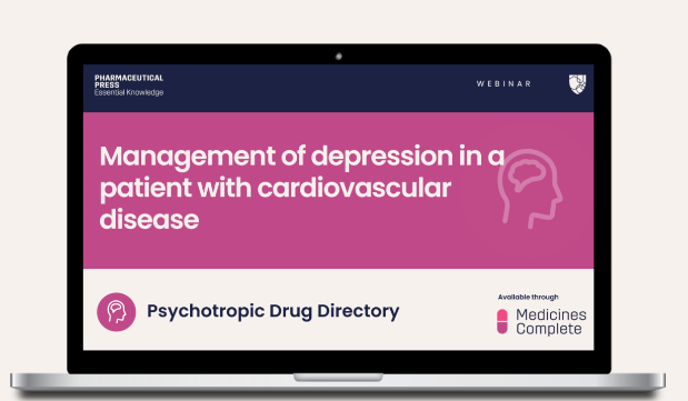 Psychotropic Drug Directory webinar cover