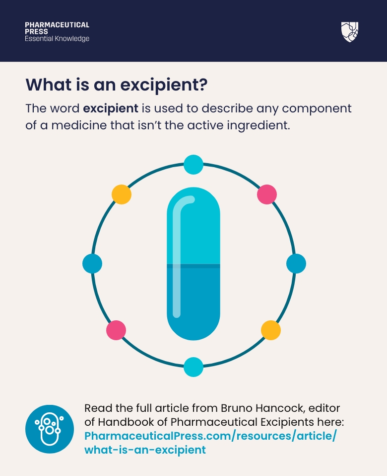 what is an excipient infographic