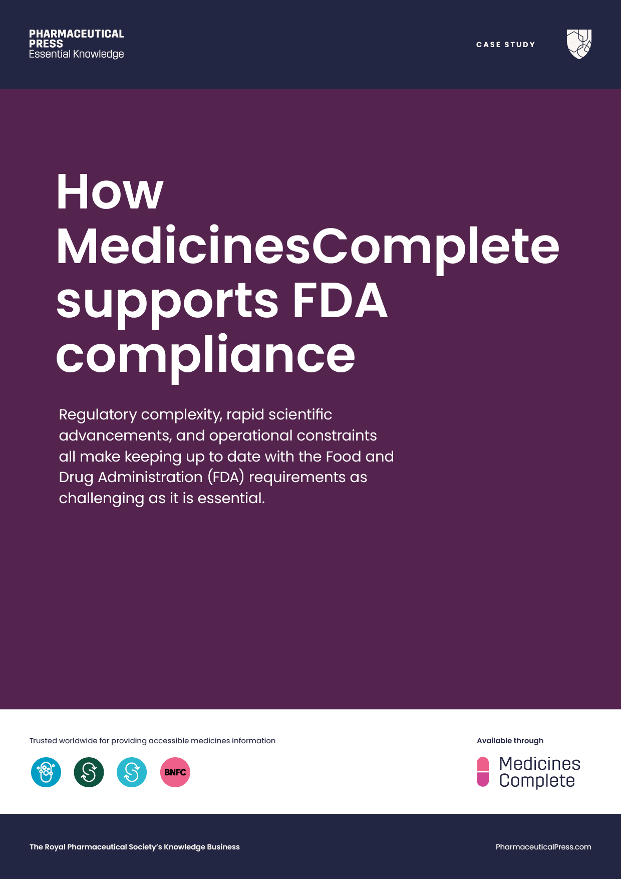 How MedicinesComplete supports FDA compliance