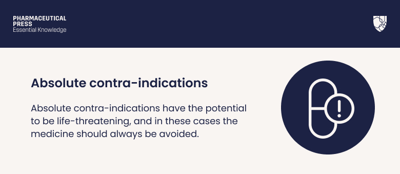 Absolute contraindications