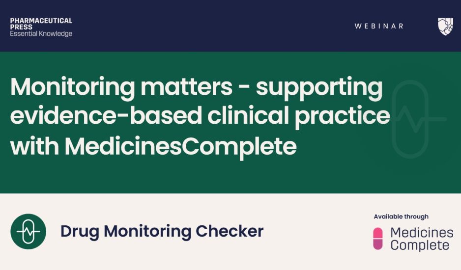 Drug Monitoring Checker webinar cover