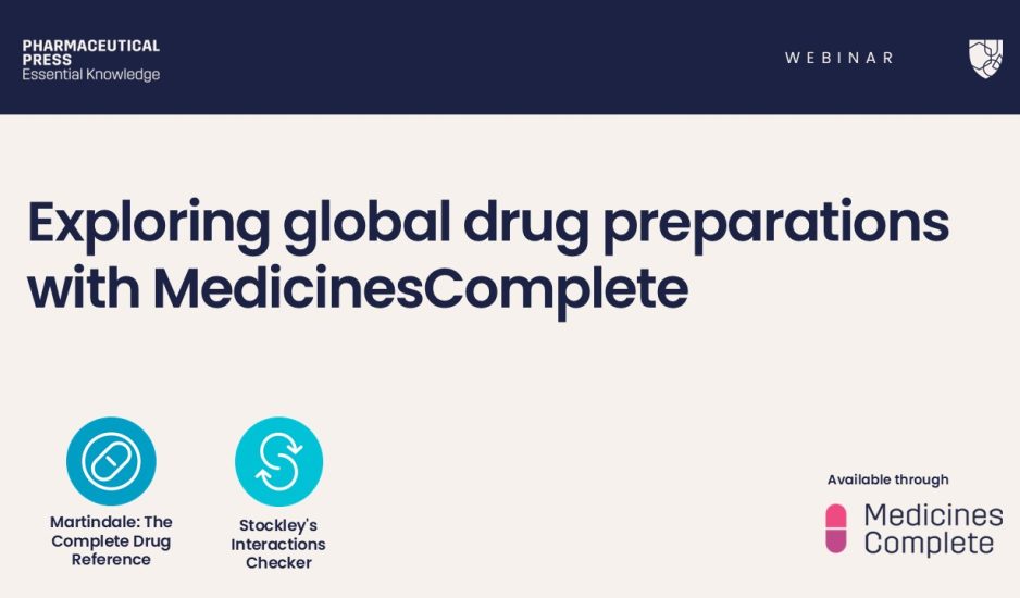 Martindale and Stockley's Interactions Checker webinar cover