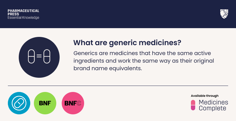 What are generic medicines definition