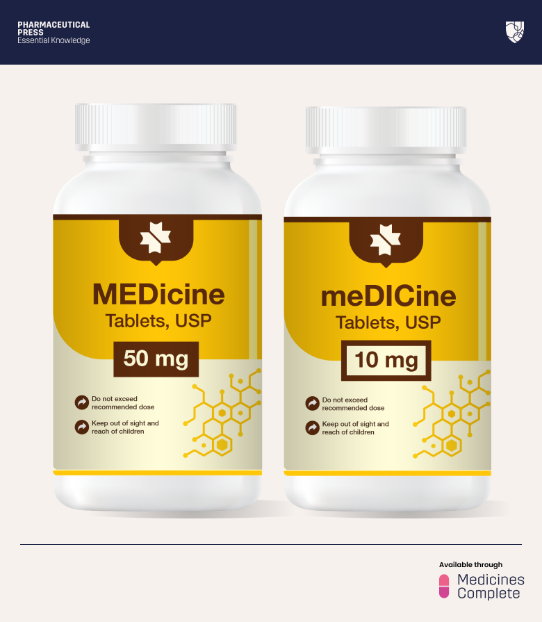 Look alike sound alike drugs packaging